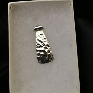 Silpada Designs Tab Tie Pendant 1 1/4" Long